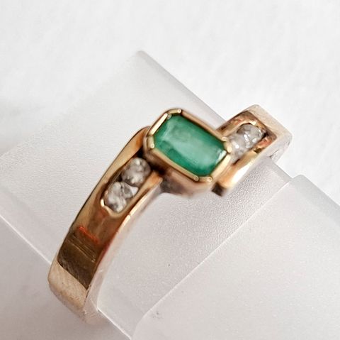 Anillo en Oro 18k y Plata Ley 925
