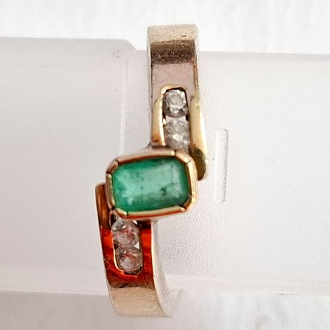 Anillo en Oro 18k y Plata Ley 925